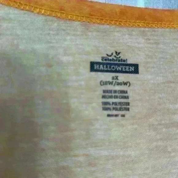 Halloween lightweight tee 3/4 sleeves 18W/20W 2X worn once item# Z - Picture 4 of 7